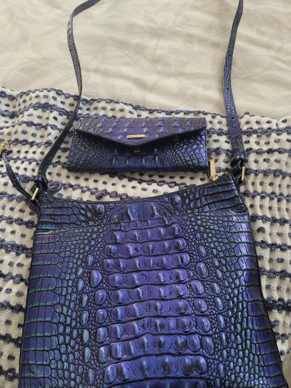 Brahmin Katie Crossbody and Credit Card Wallet Set